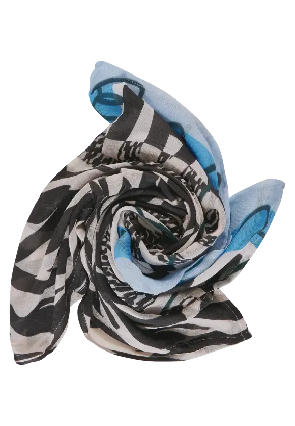 572127- Black/Cream Loop Scarf - Street One