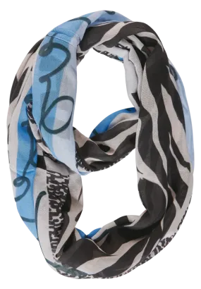 572127- Black/Cream Loop Scarf - Street One