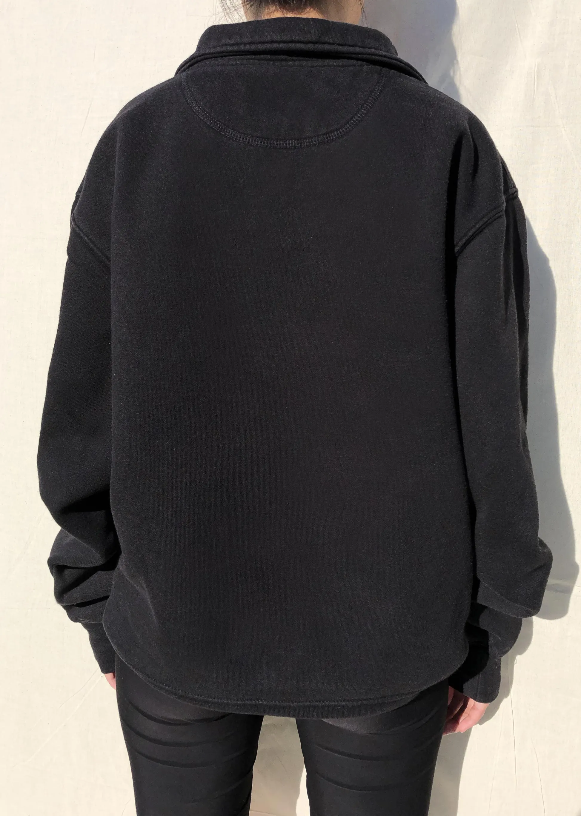 90s Jansport Seattle University Quarter Zip Sweater Black (S)