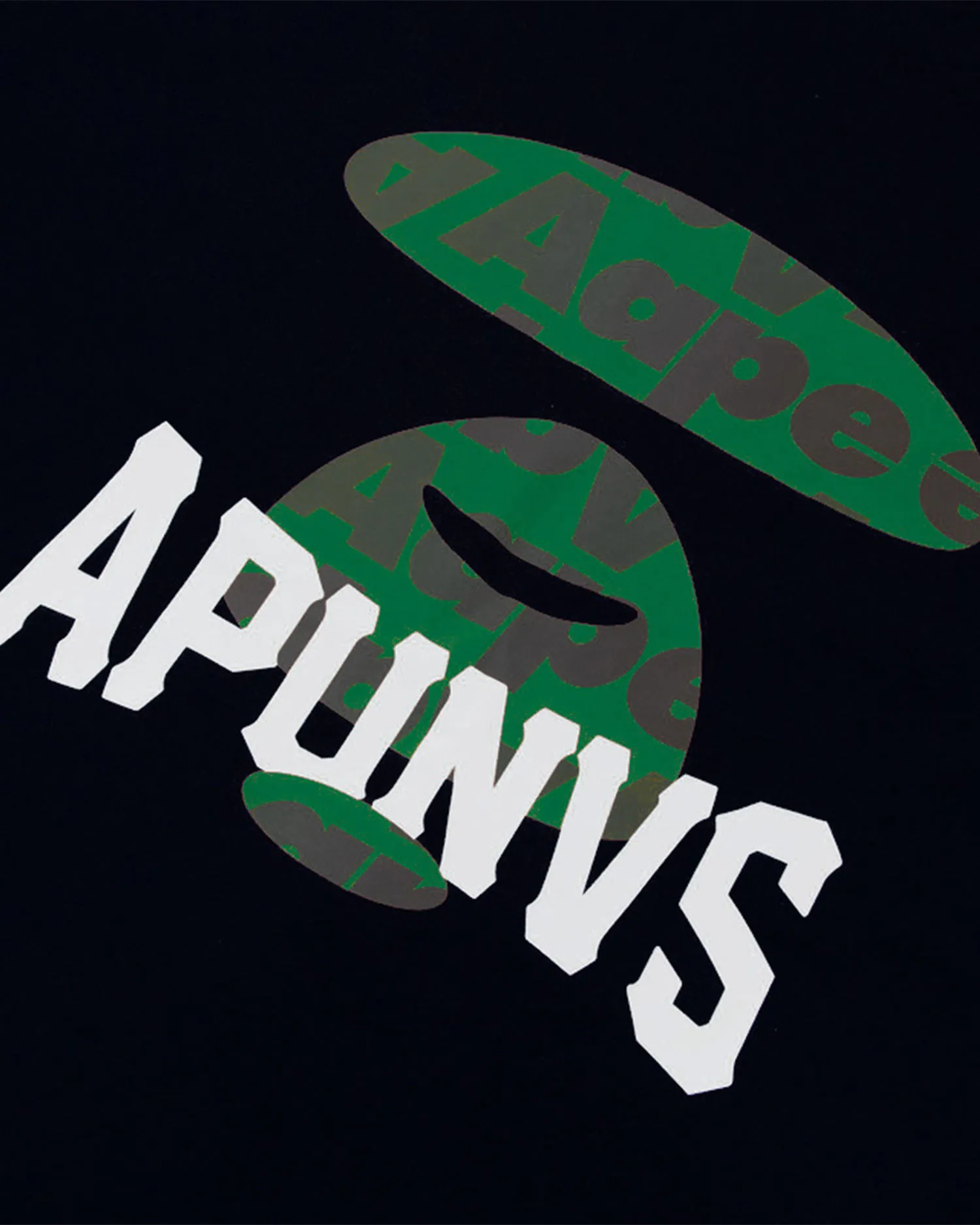 A BATHING APE  |Crew Neck Pullovers Plain Cotton Short Sleeves Logo