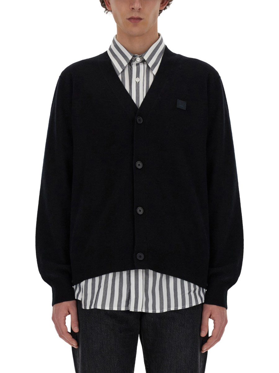 ACNE STUDIOS    WOOL FACE CARDIGAN