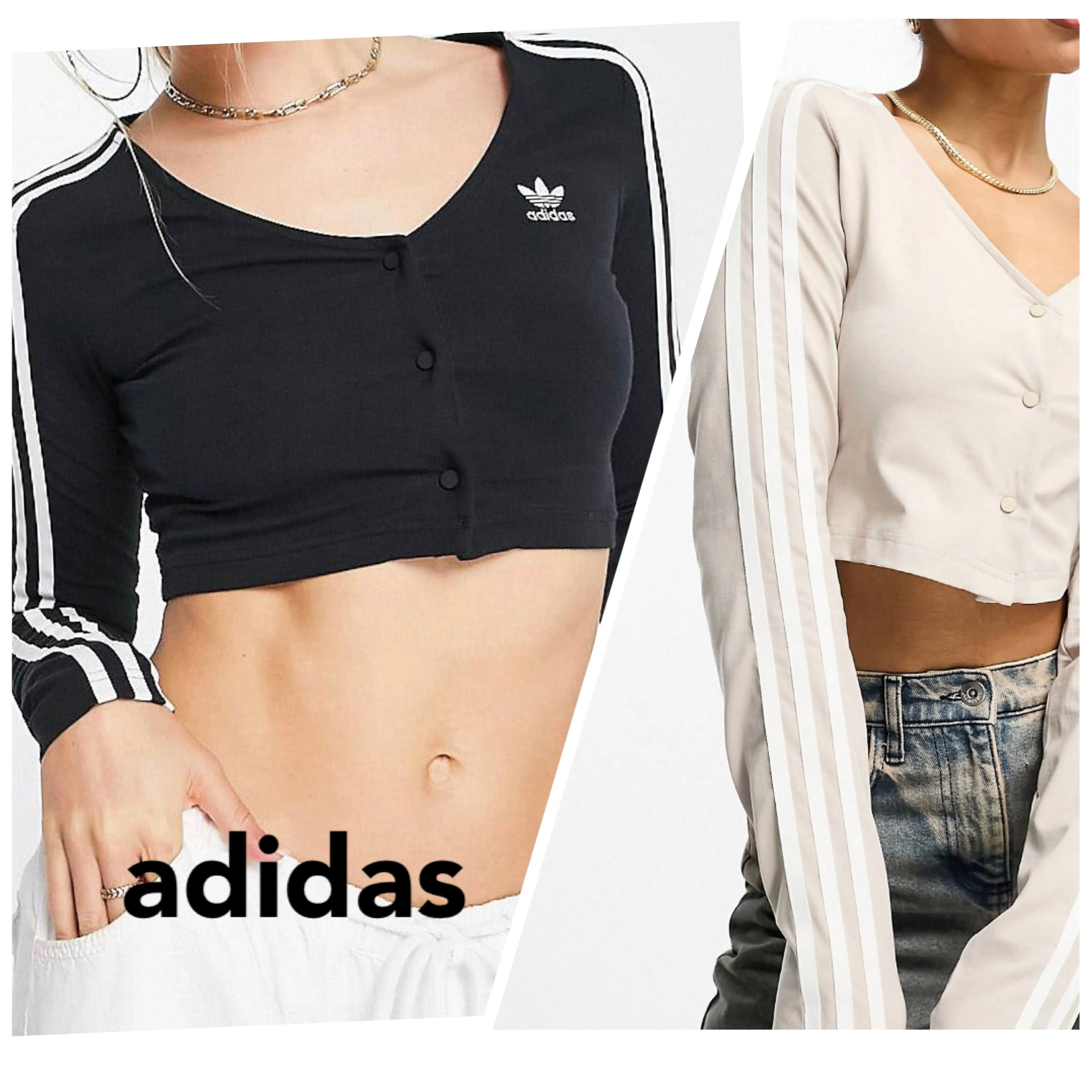 adidas  |Long Sleeves Plain Cotton Cardigans