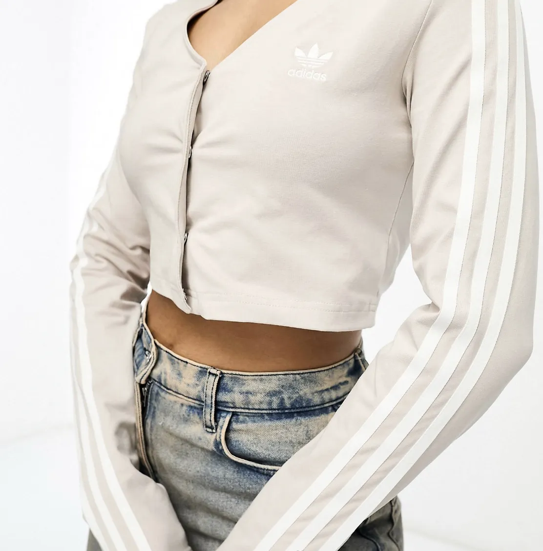 adidas  |Long Sleeves Plain Cotton Cardigans