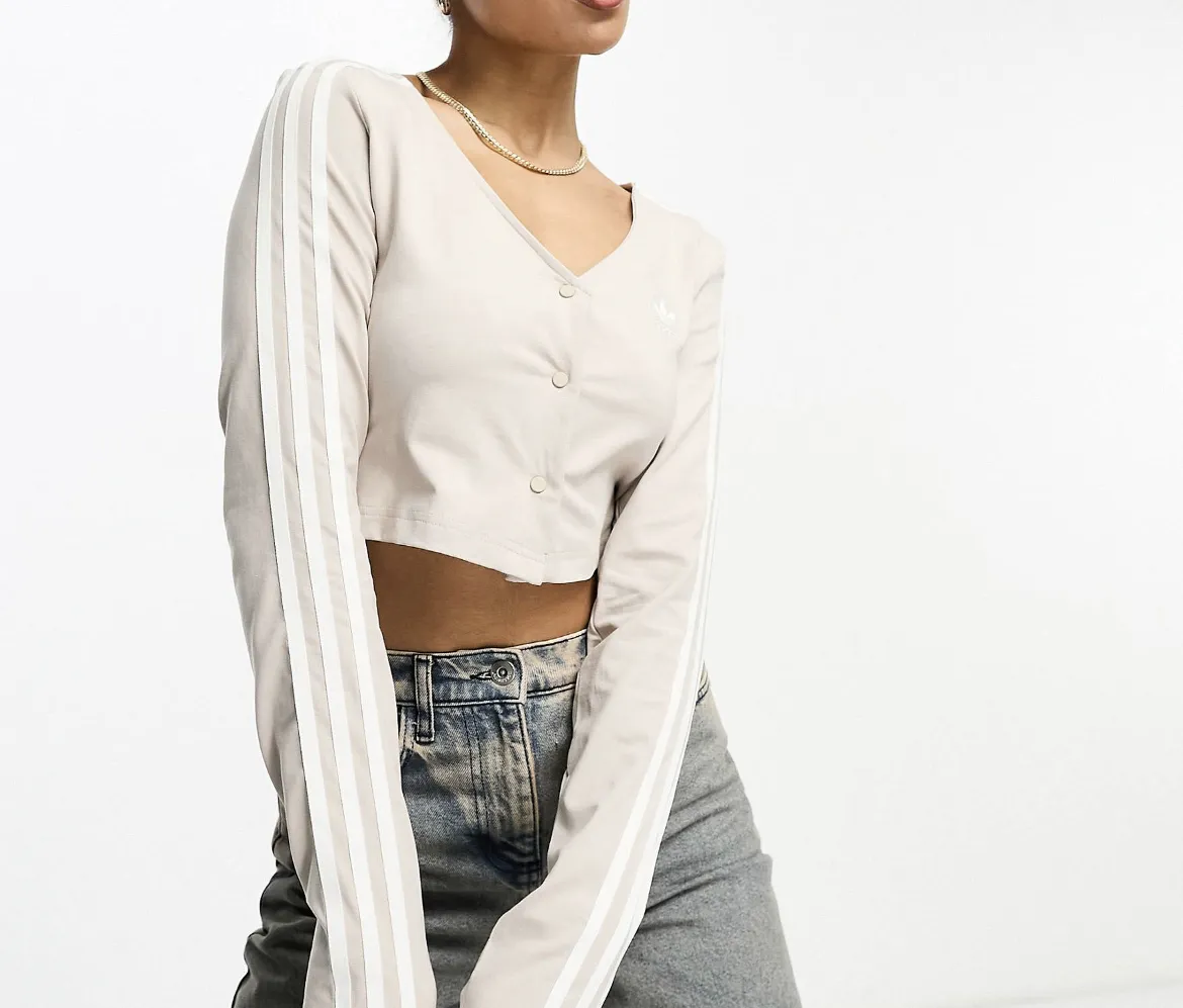 adidas  |Long Sleeves Plain Cotton Cardigans