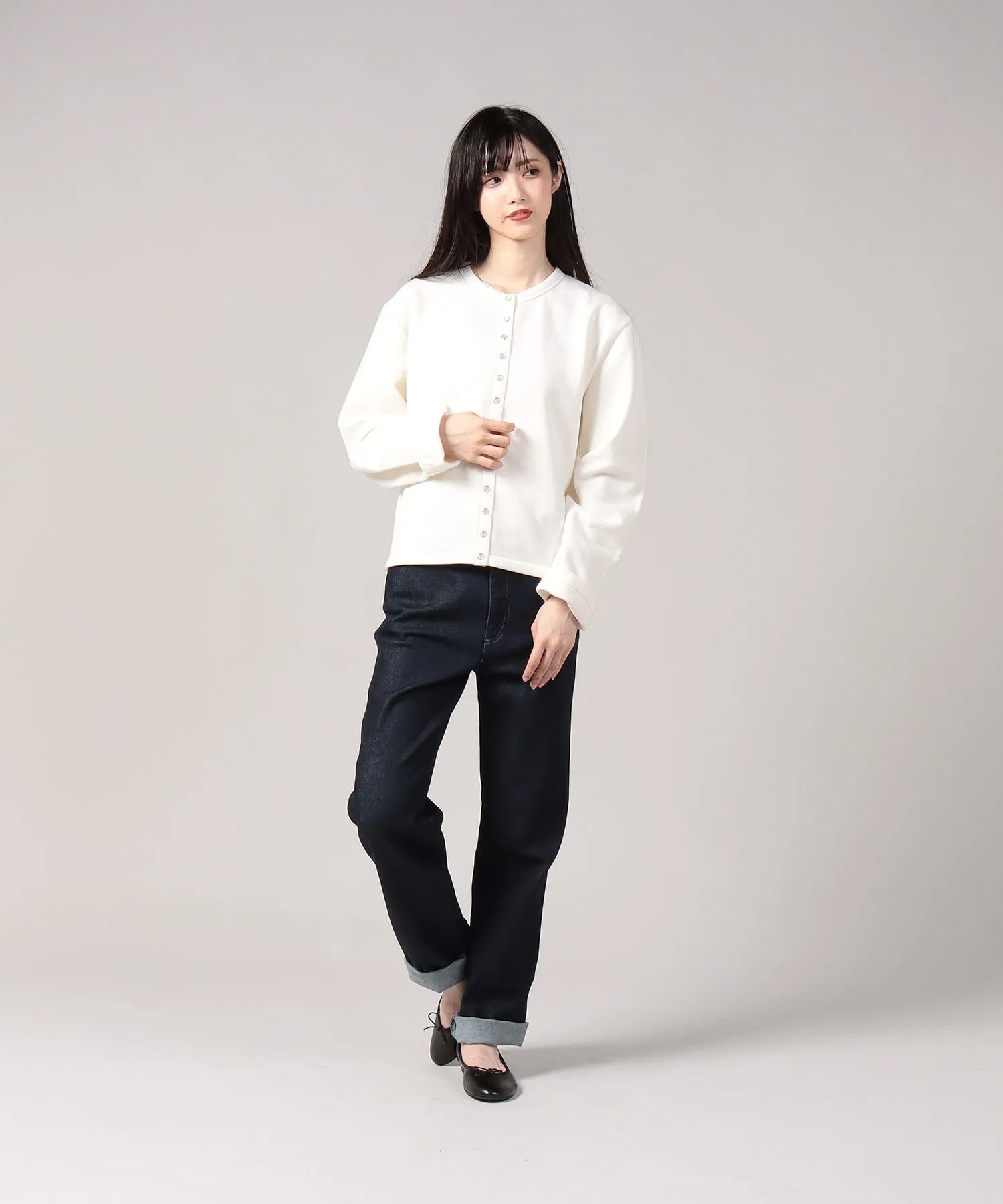 Agnes b  |Long Sleeves Plain Cardigans