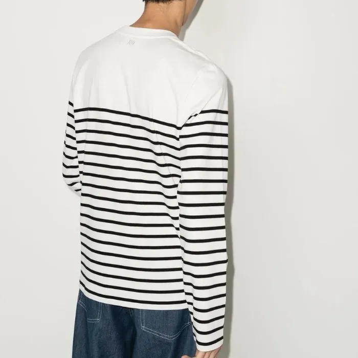 AMI PARIS  |Unisex Street Style Long Sleeves Plain Cotton