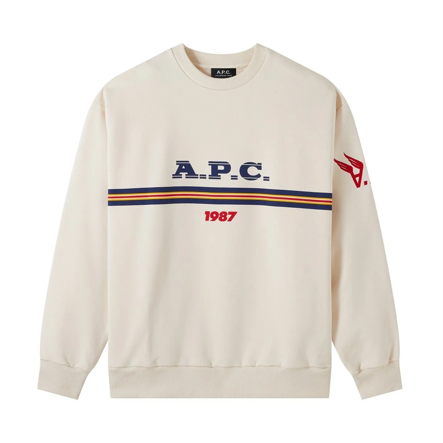 A.P.C.  |Pullovers Unisex Street Style Long Sleeves Plain Cotton Logo