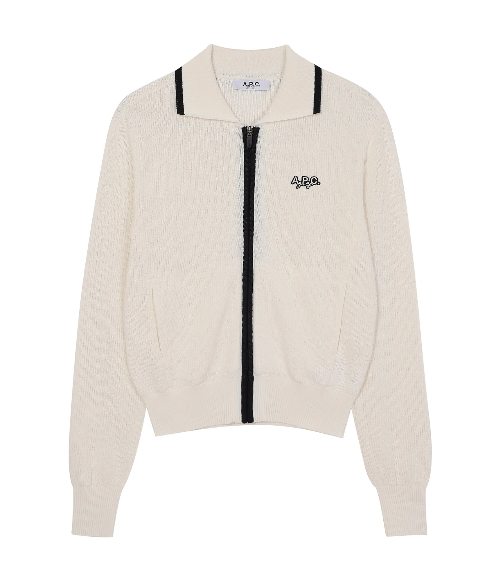 A.P.C.  |Street Style Long Sleeves Plain Logo Cardigans