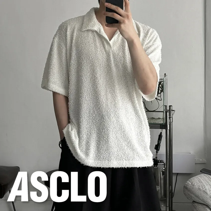 ASCLO  |Pullovers Unisex Street Style Plain Short Sleeves Oversized