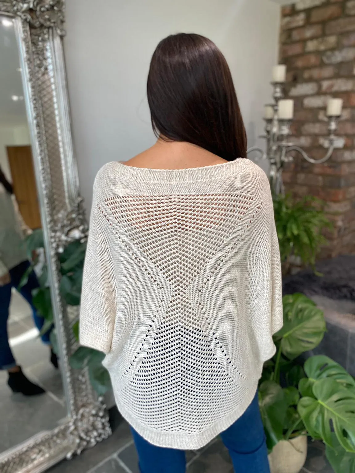 Back Detail Knit Olive