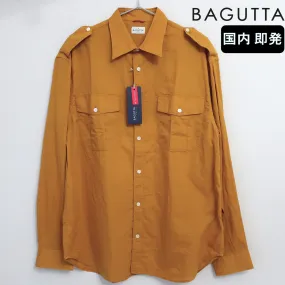 BAGUTTA  |Long Sleeves Plain Cotton Shirts