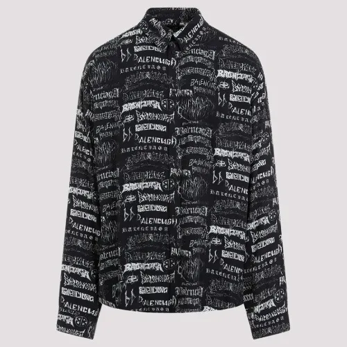 BALENCIAGA  |Long Sleeves Logo Luxury Shirts