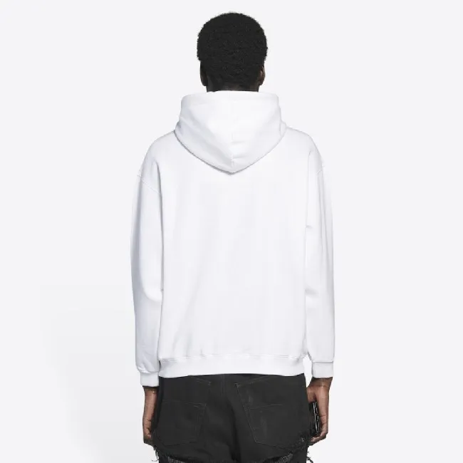 BALENCIAGA  |Men's bb pixel medium fit hoodie in black