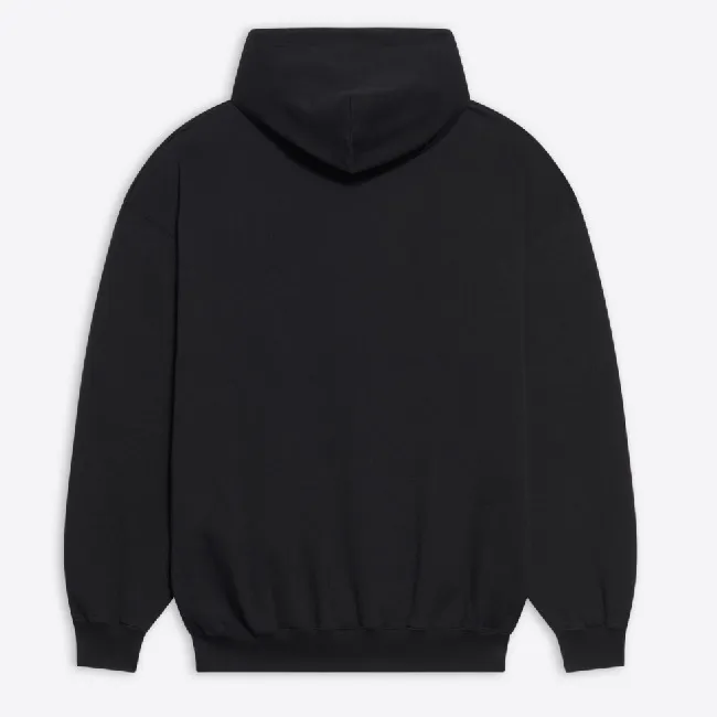 BALENCIAGA  |Men's bb pixel medium fit hoodie in black