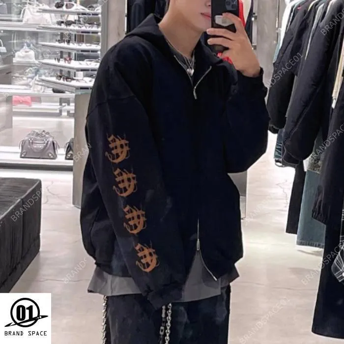 BALENCIAGA  |Pullovers Unisex Street Style Long Sleeves Plain Logo Luxury