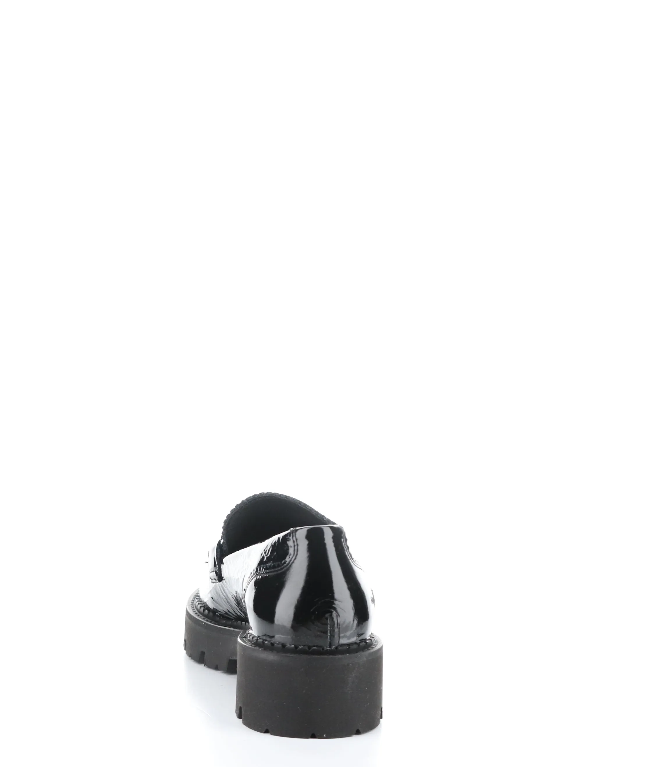 BASSE 002 Patent Black Slip-on Shoes