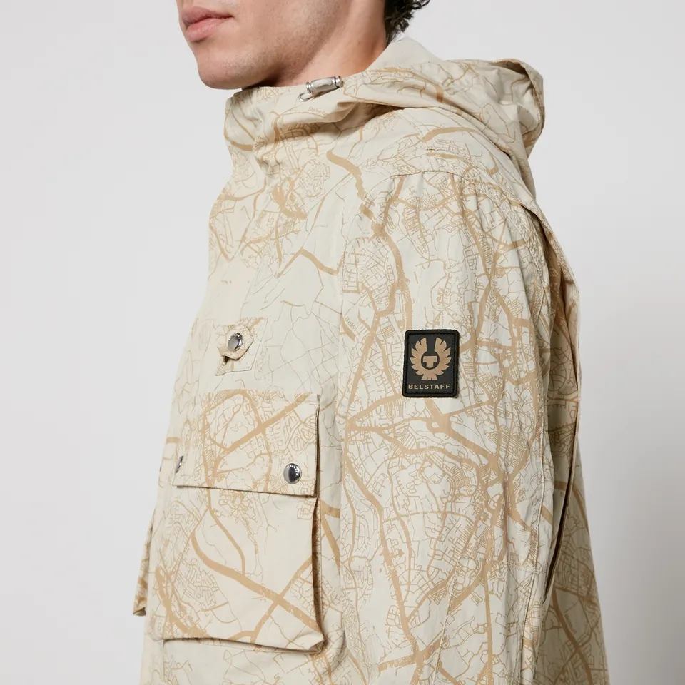 Belstaff Castmaster Map Shell Parka Jacket - IT 46/S | Coggles