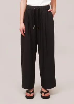 Black Drawstring Relaxed Pants