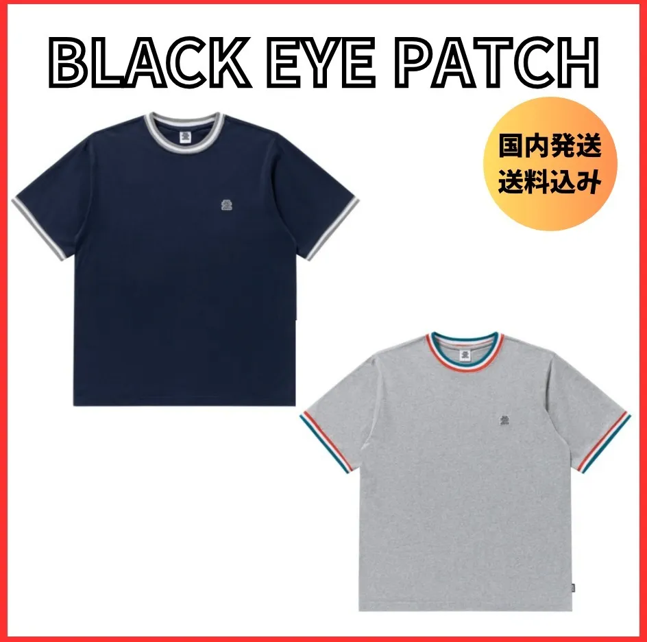 BlackEyePatch  |Pullovers Unisex Street Style Cotton Short Sleeves Logo