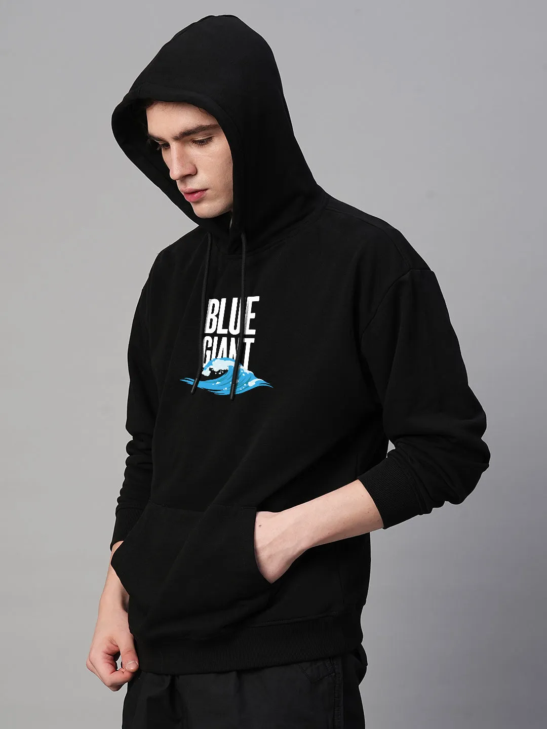 Blue Giant Men Drop Shoulder Premium Terry Hoodie