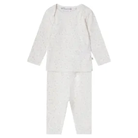 Bonpoint Baby Timi Two Piece Pyjama Set Pale Pink Cherry Print