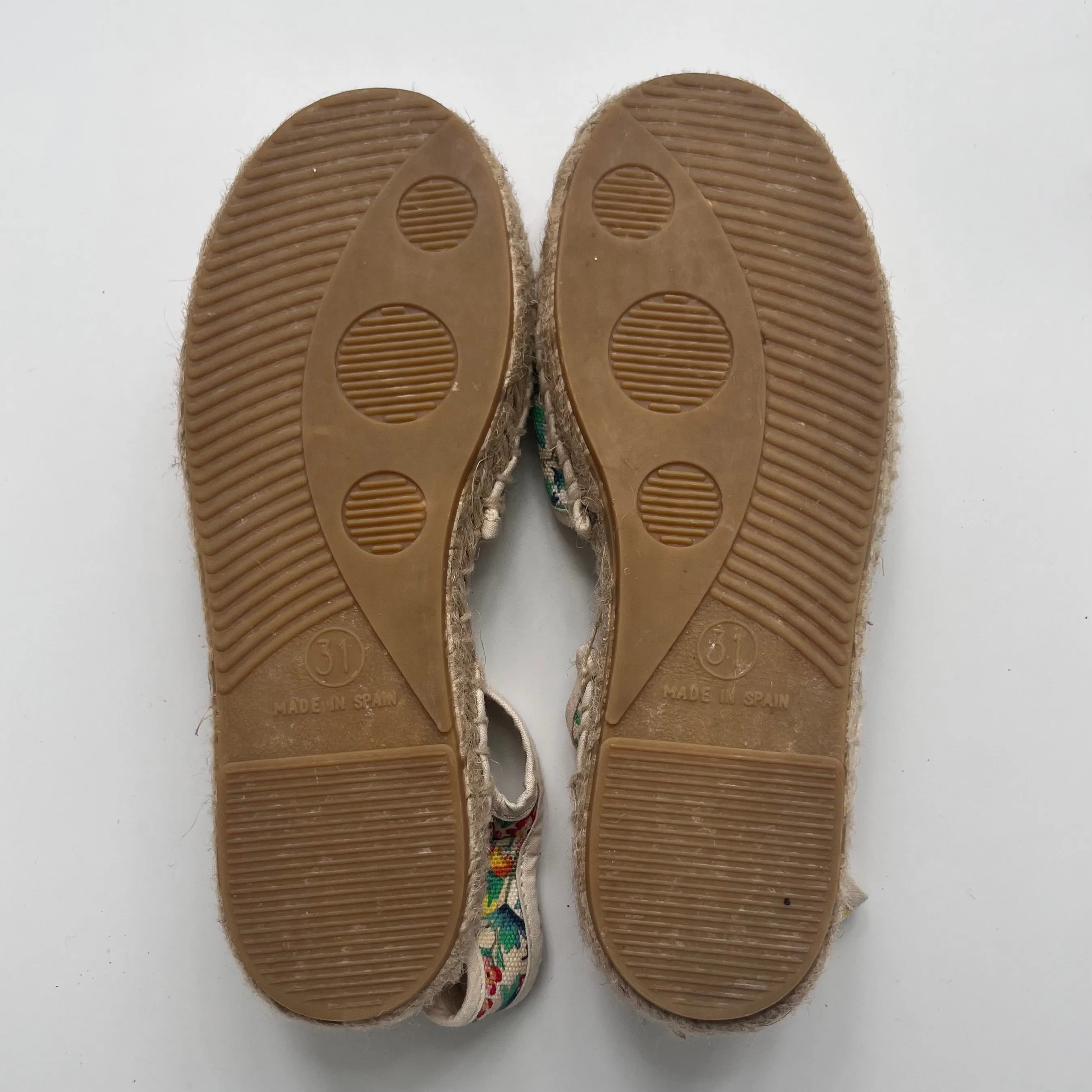 Bonpoint Liberty Print Canvas Espadrilles: Size EU 31