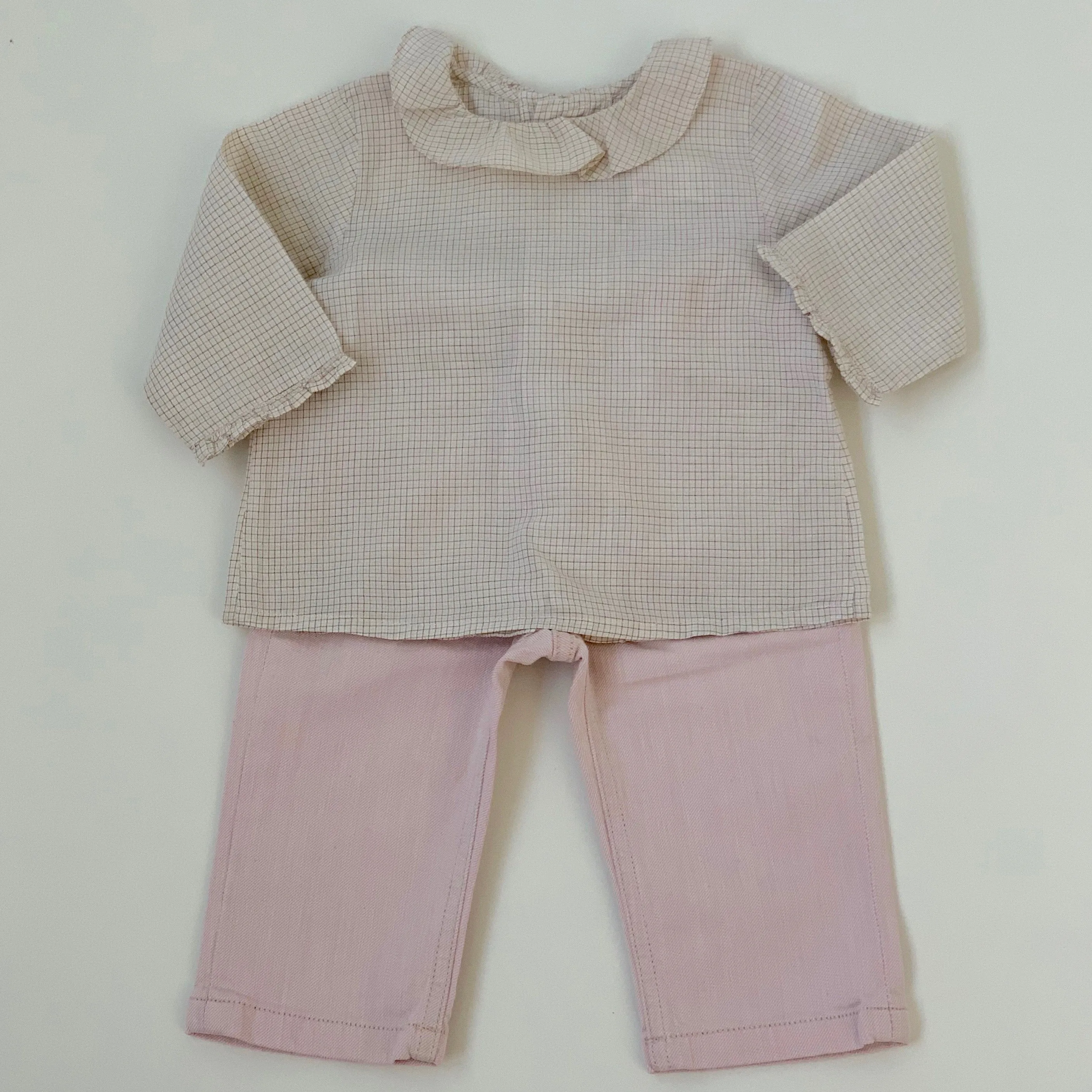 Bonpoint Pale Pink Jeans: 6 Months