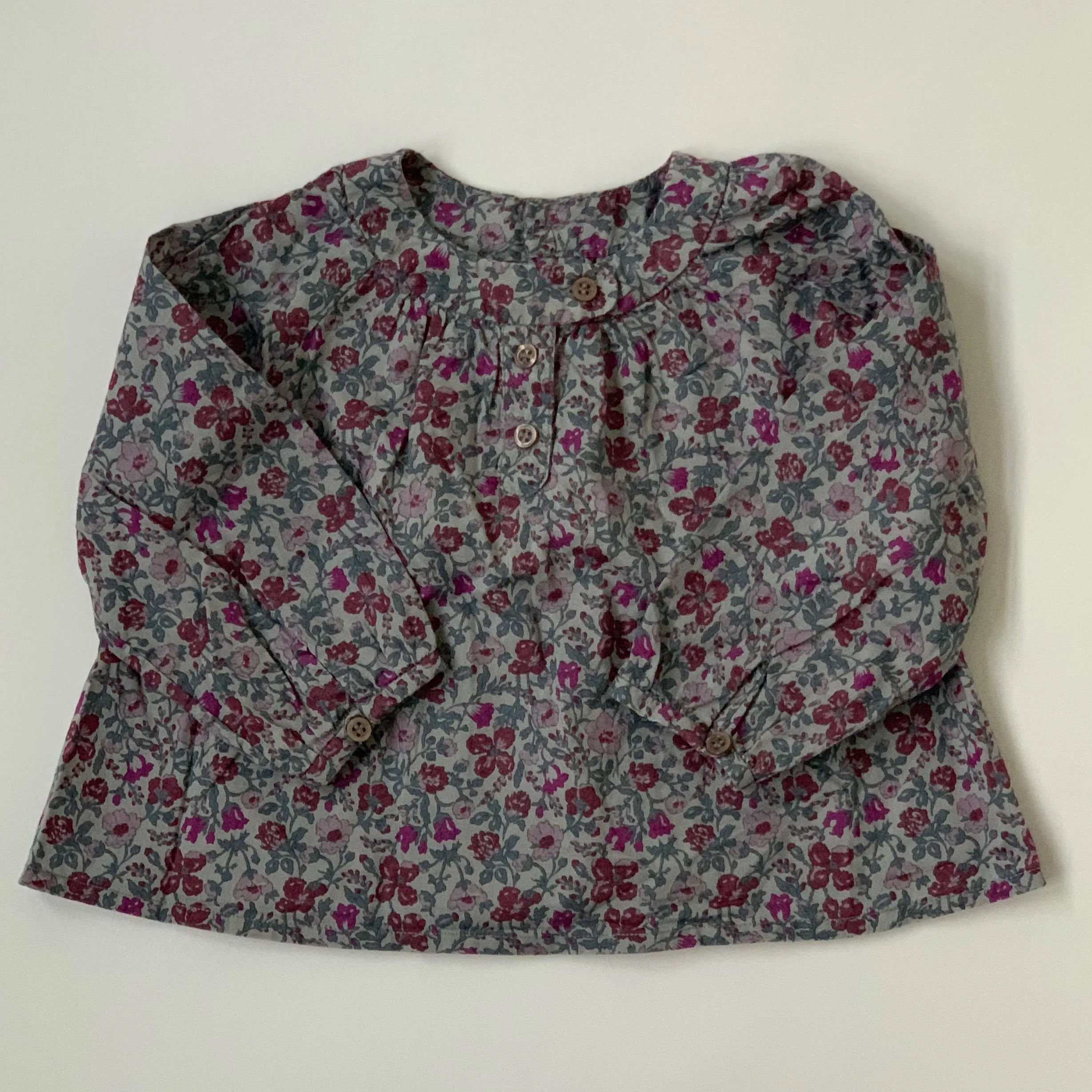 Bonpoint Purple Toned Liberty Print Blouse