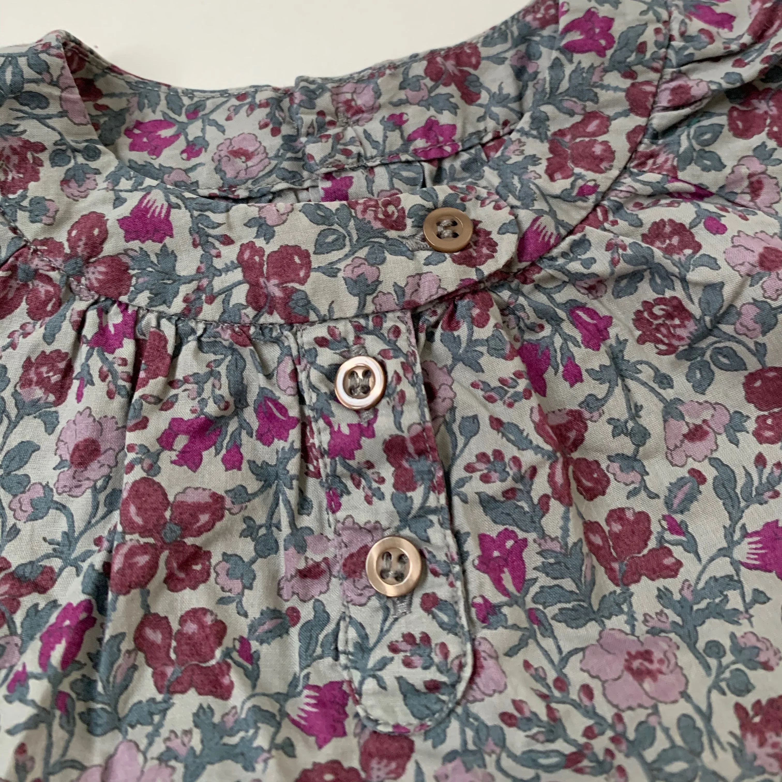 Bonpoint Purple Toned Liberty Print Blouse