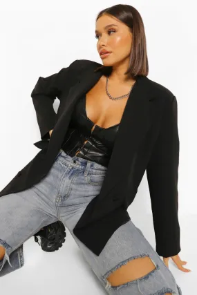 Boxy Oversized Double Breasted Blazer