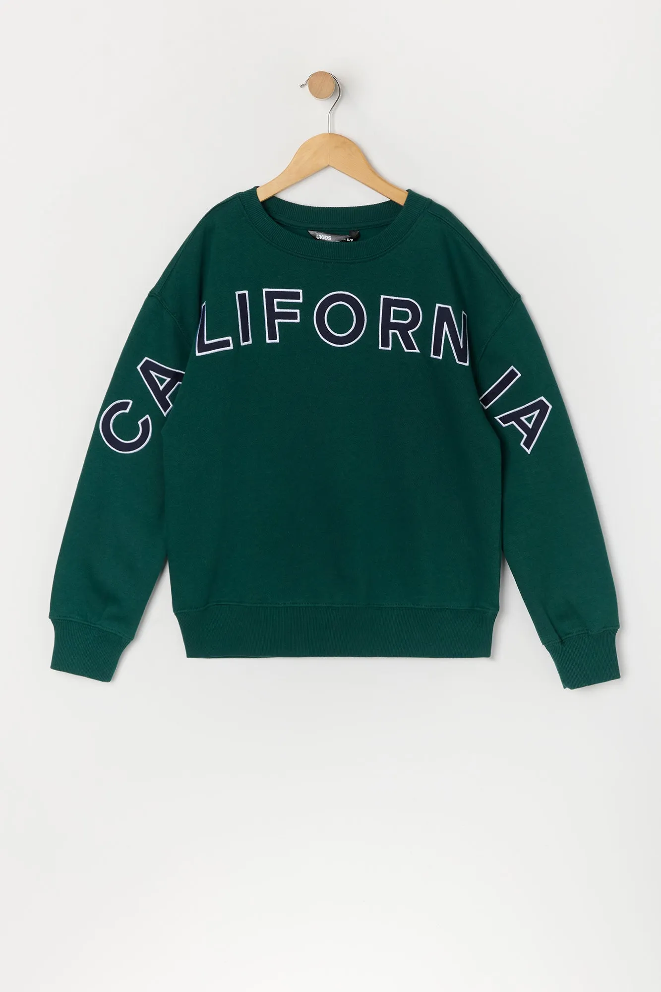 Boys California Embroidered Fleece Sweatshirt