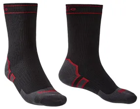 Bridgedale Storm Heavyweight Boot Length Socks, Black/Red