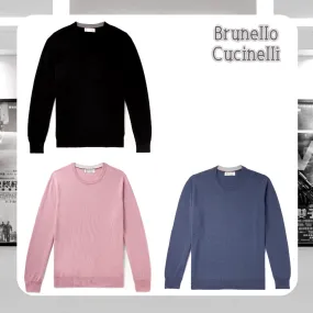 BRUNELLO CUCINELLI  |Cashmere Long Sleeves Sweaters