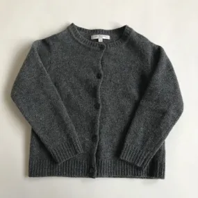 Caramel Grey 100% Merino Wool Cardigan