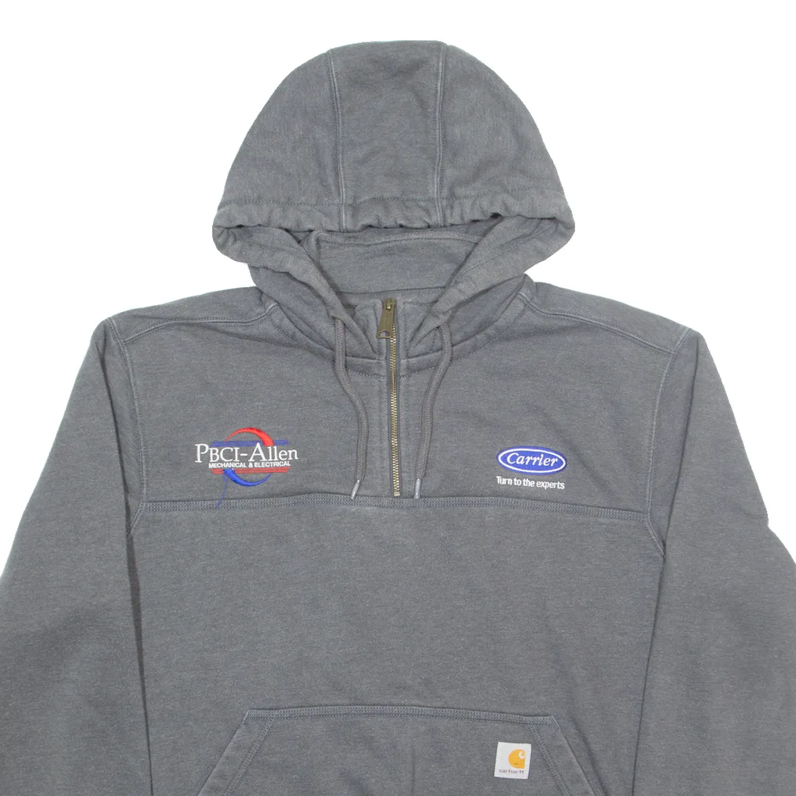 CARHARTT PBCI-Allen Mens Grey Hoodie Full Zip L