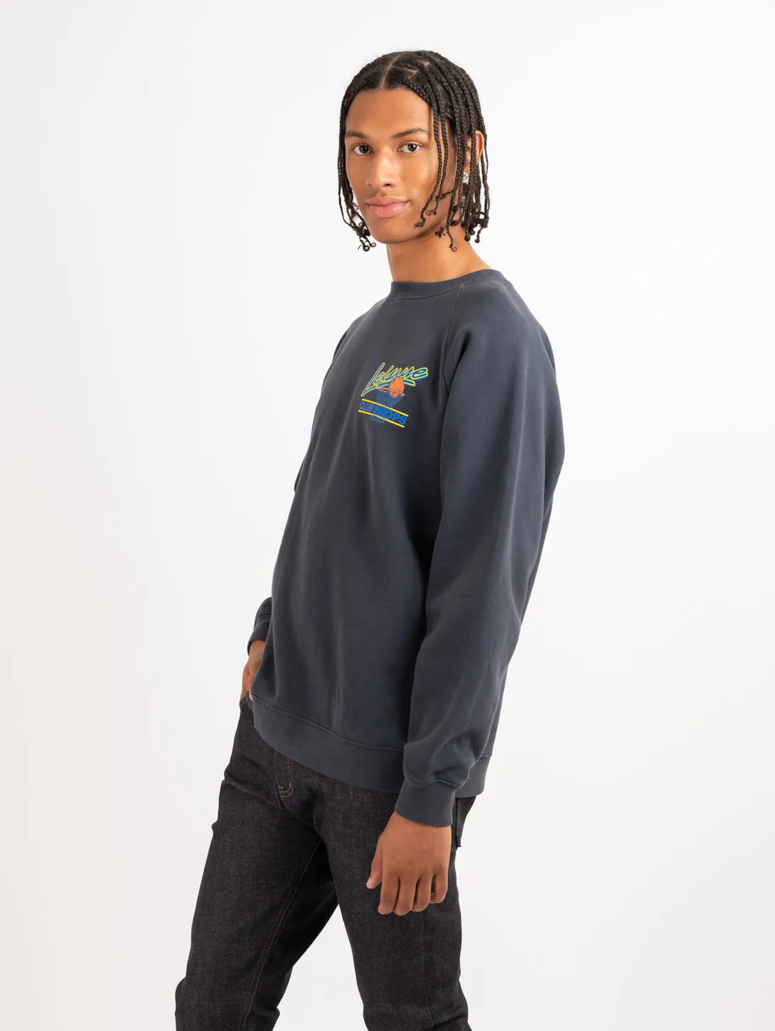 Club Hoops Crew Neck - Navy