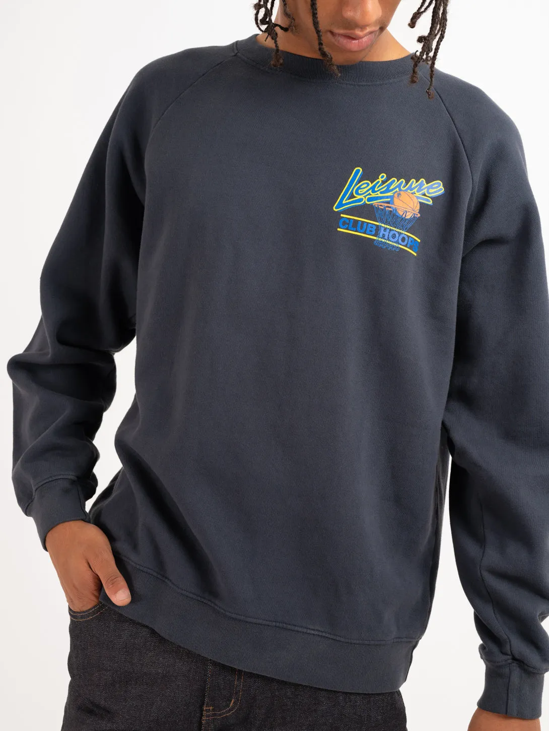 Club Hoops Crew Neck - Navy