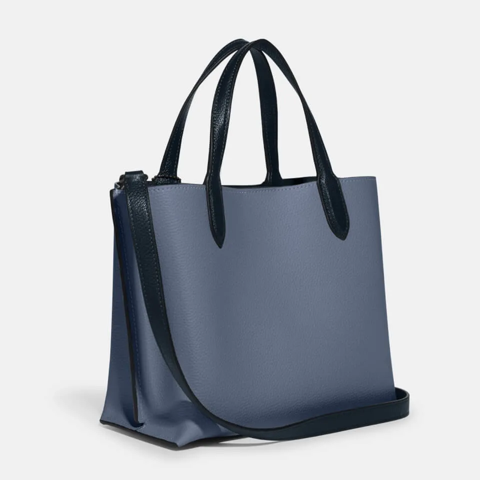 Coach Polished Pebble-Grain Willow 24 Tote Bag | Coggles