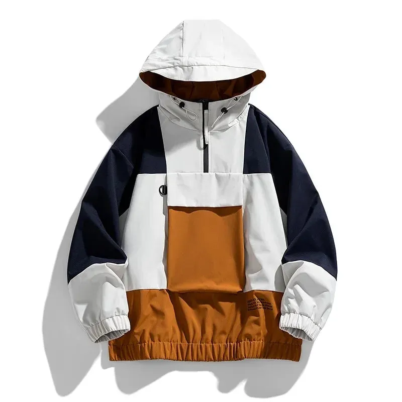 Color Block Windbreaker Hoodie