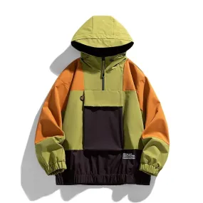 Color Block Windbreaker Hoodie