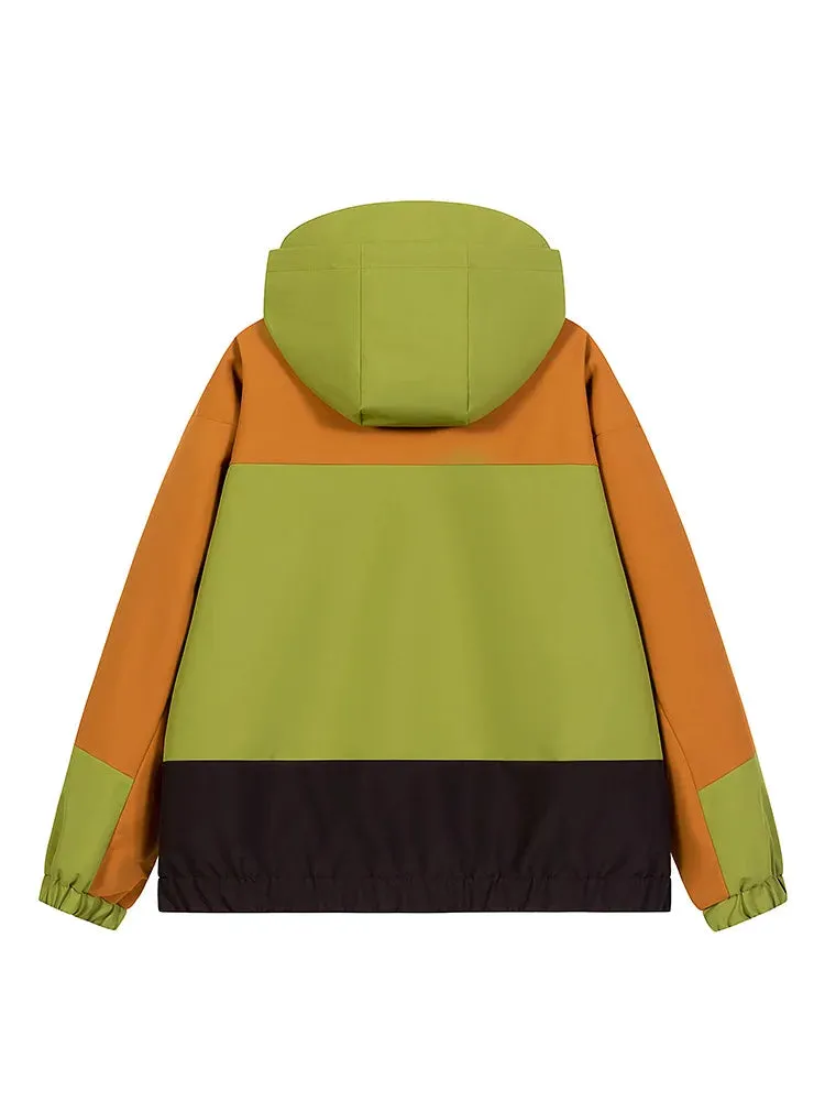 Color Block Windbreaker Hoodie