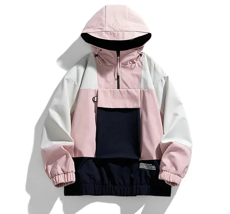 Color Block Windbreaker Hoodie