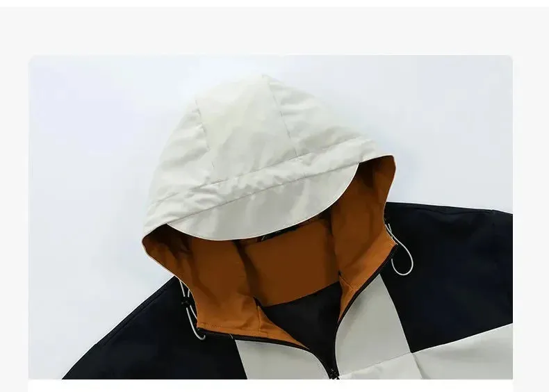 Color Block Windbreaker Hoodie