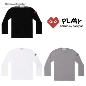 COMME des GARCONS  |Unisex Street Style Long Sleeves Cotton Long Sleeve T-shirt