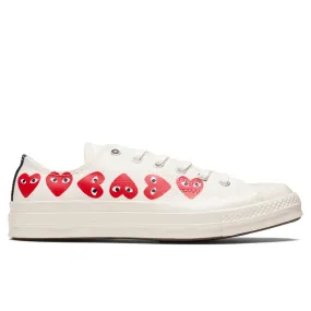 Converse x Comme Des Garcons PLAY All Star Chuck '70 Ox Multi Heart - Off-White [2019]