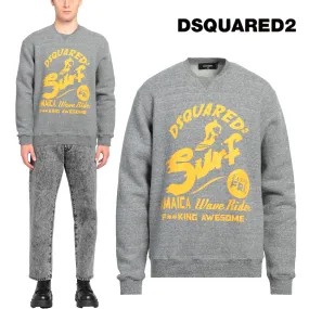 D SQUARED2  |Crew Neck Pullovers Street Style Long Sleeves Plain Cotton