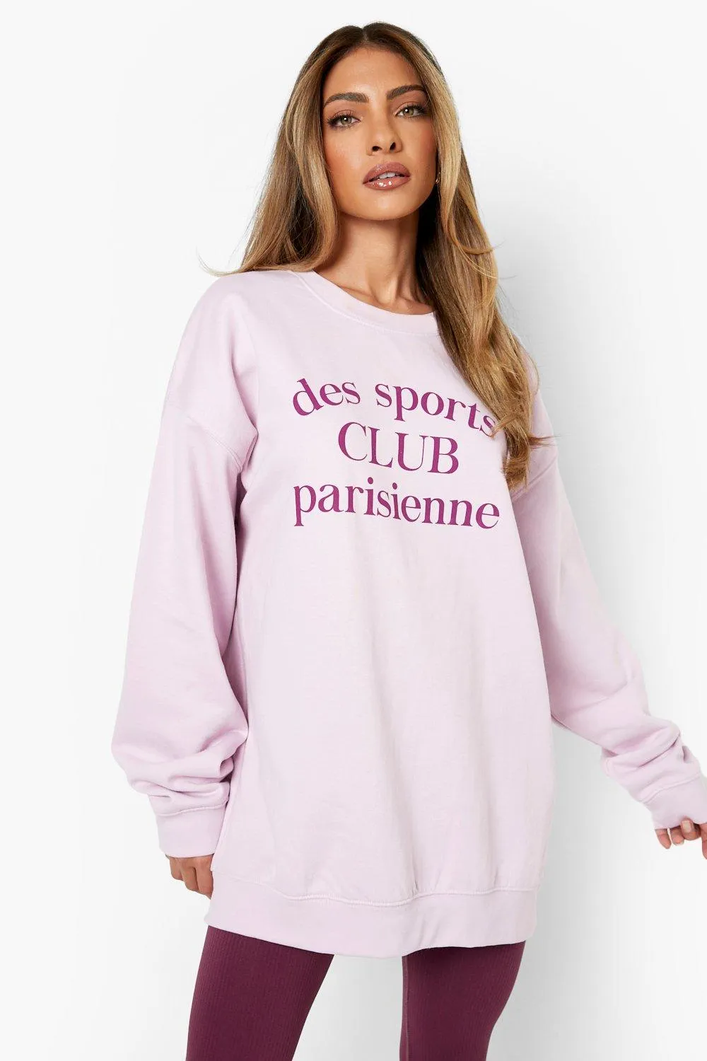 Des Sports Club Printed Oversized Sweater