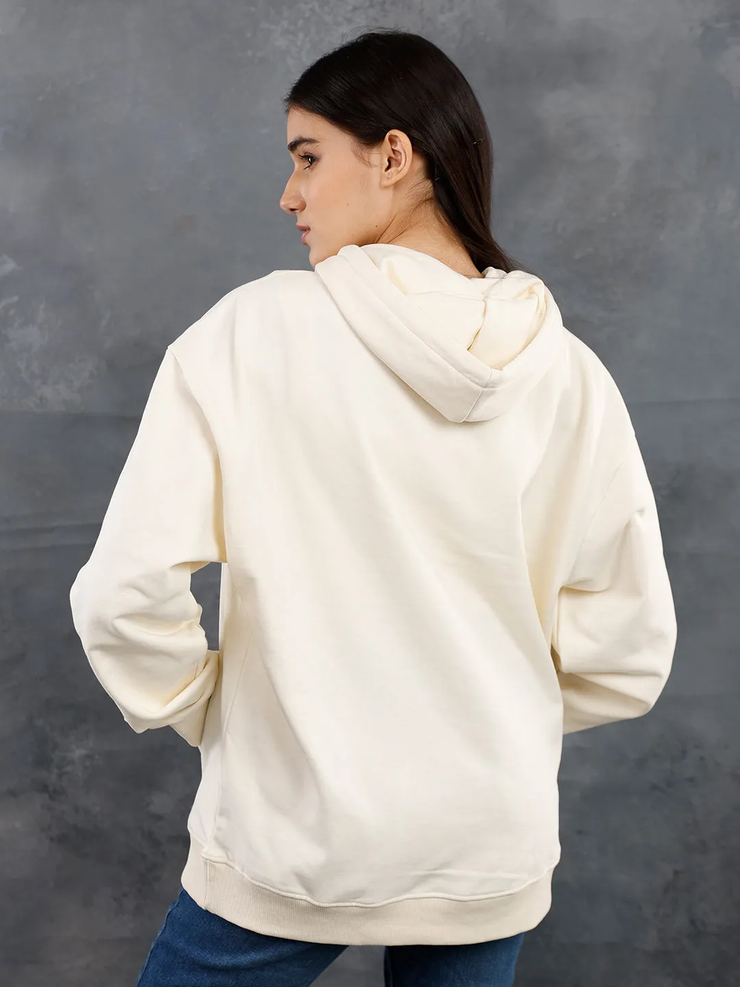 Do Not Sleep Women Drop Shoulder Premium Terry Hoodie