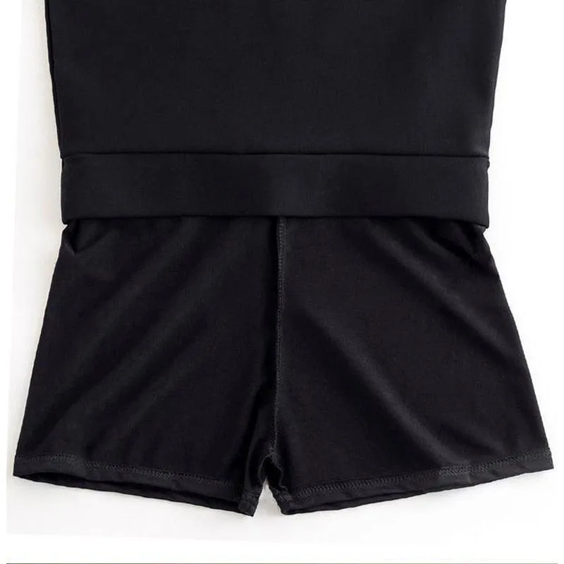 Elasticity Black One-step High Waist Tight Mini Skirt