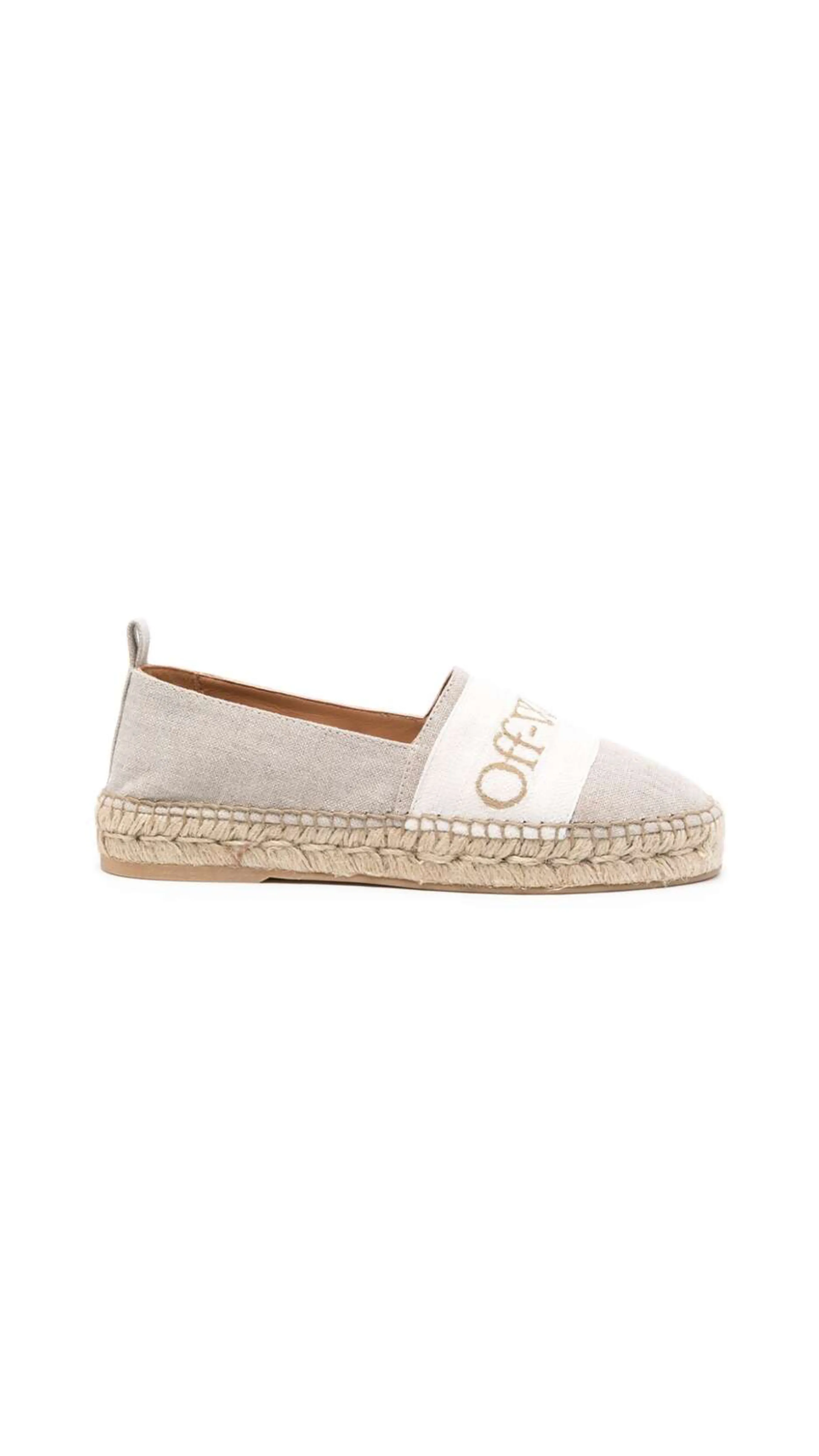 Espadrilles With Logo - Beige